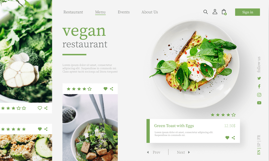 restaurant site vegan